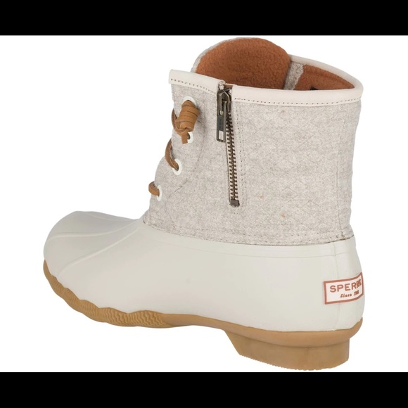 NWT Sperry Saltwater Wool Embossed Duck Boot - Picture 4 of 7